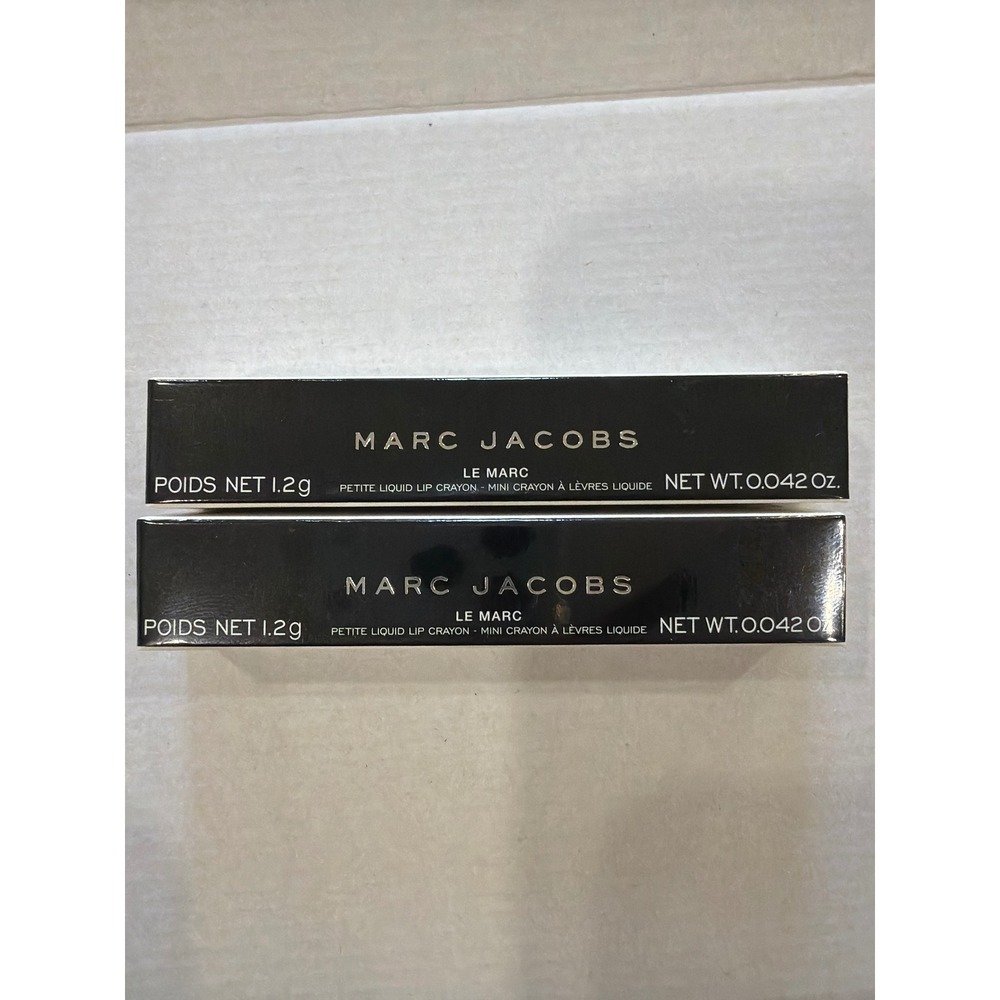 Marc Jacobs Le Marc Petite Liquid Lip Crayon Mini 1.2g Set of 2 New in Box